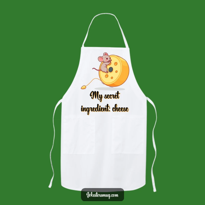 Funny Mouse Apron: Kitchen Cheese Adventure, Cooking and Funny Gift
