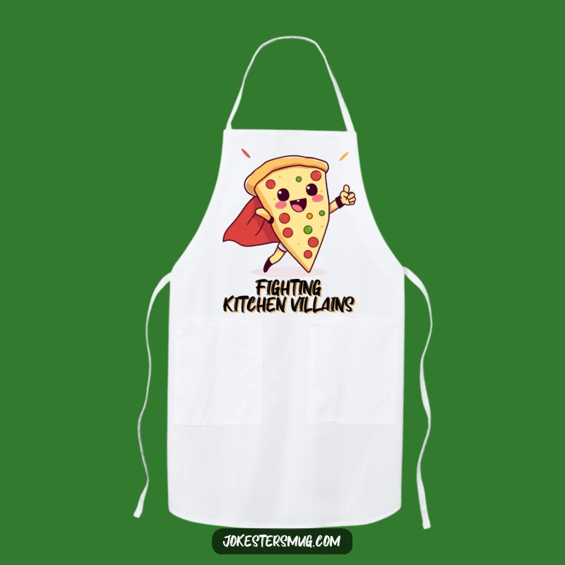 Funny Pizza Superhero Apron: Cook Like A Hero With This Triumphant Slice - Hilarious Funny Gift!