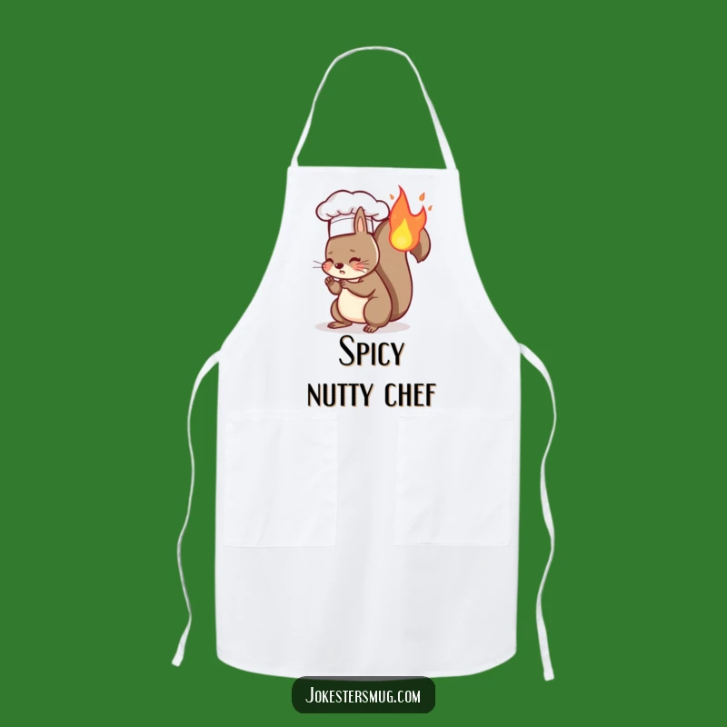 Funny Squirrel Chef Apron - Hilarious Animal Chef Art for Cooks, Funny Gift