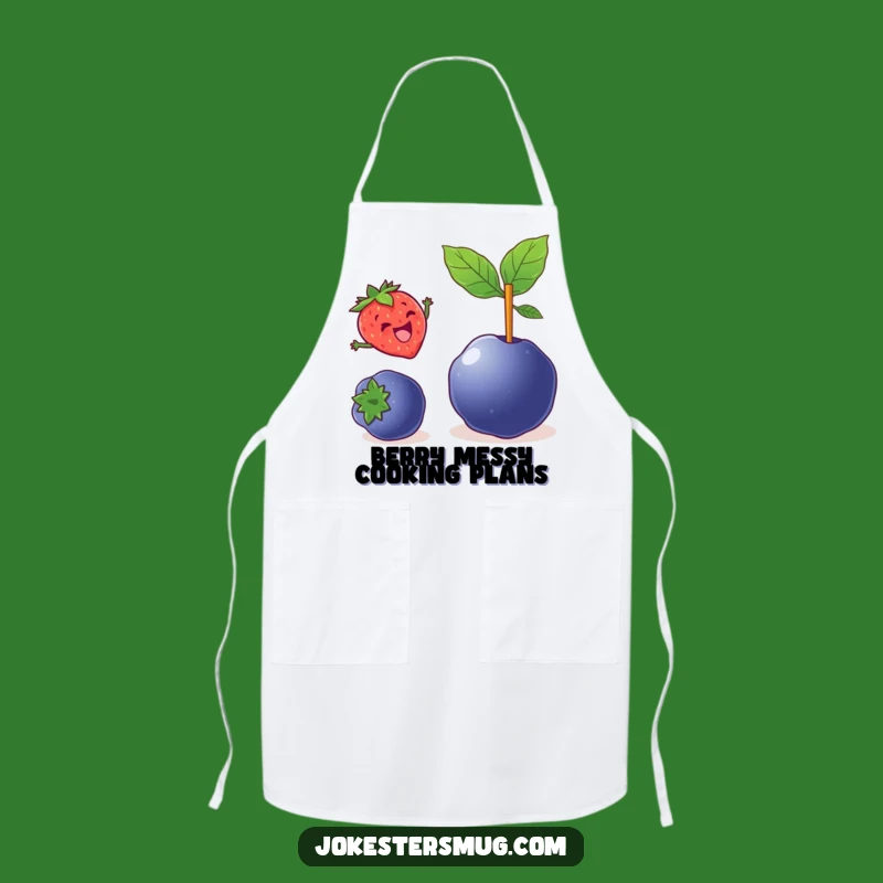 Funny Strawberry Chef Apron: Cook With Joy Thanks To A Vaulting Berry - Hilarious Funny Gift!