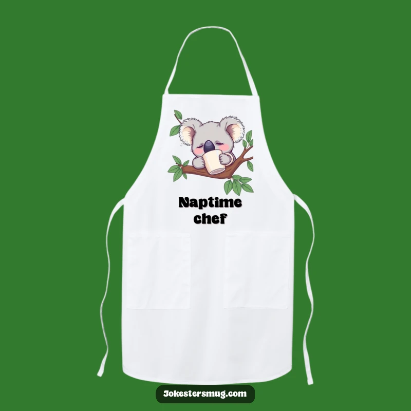 Funny Sleeping Koala Apron: Cook with a Nap-Time Attitude Gift