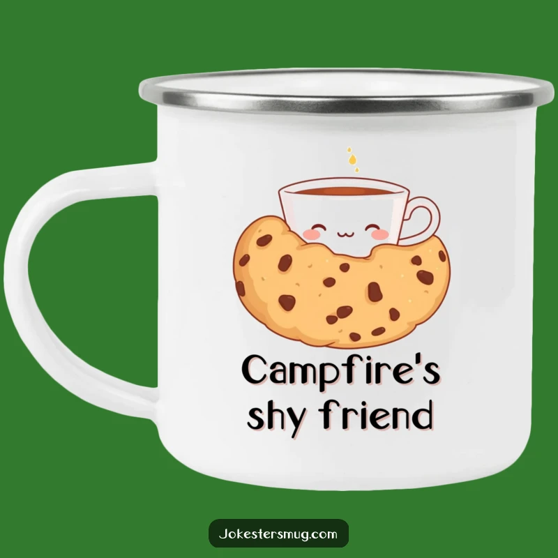 Funny Shy Teacup Camping Mug: Hilarious Outdoor Gear for Sweet Moments
