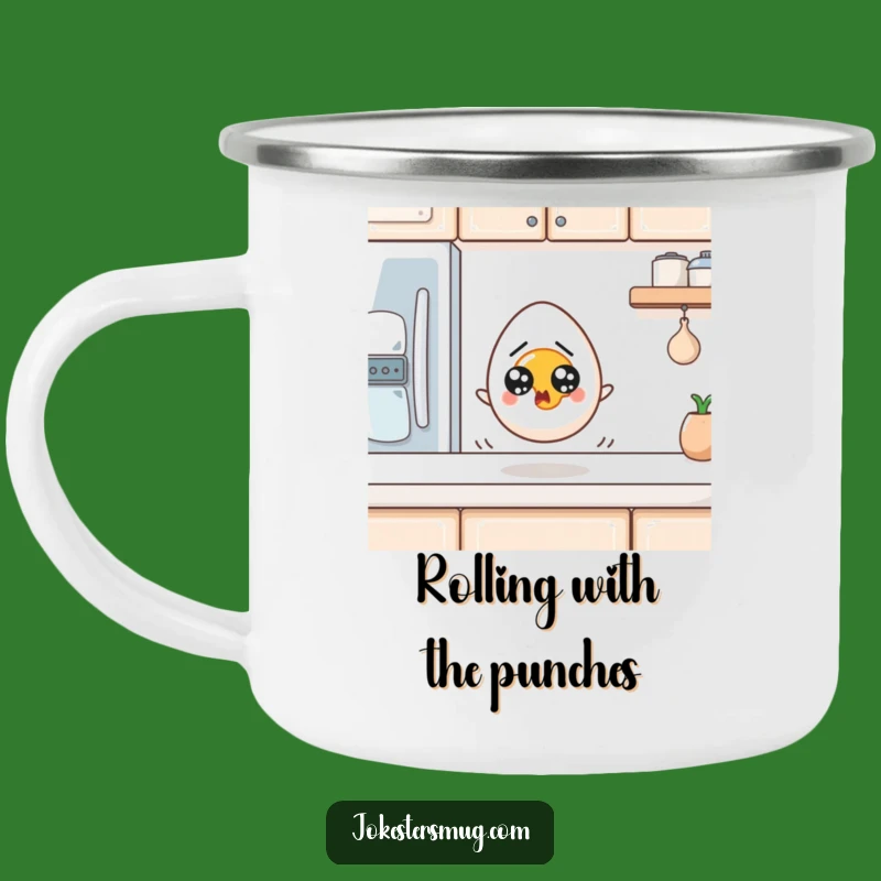 Funny Egg Camping Mug: Escape Humor, Outdoor and Funny Gift