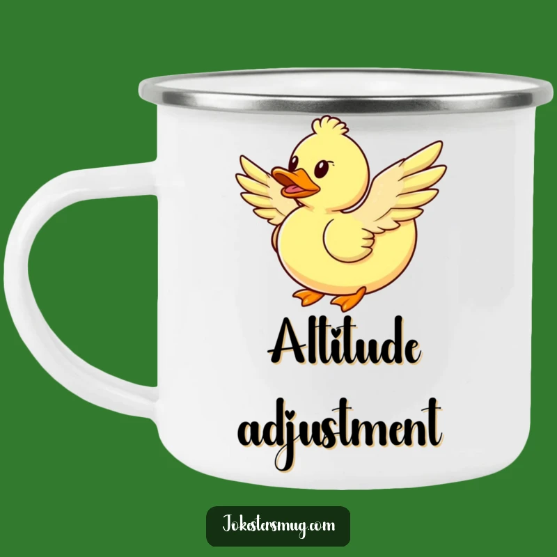 Funny Flying Duck Camping Mug: Adventure Fuelled by Hilarious Ambition