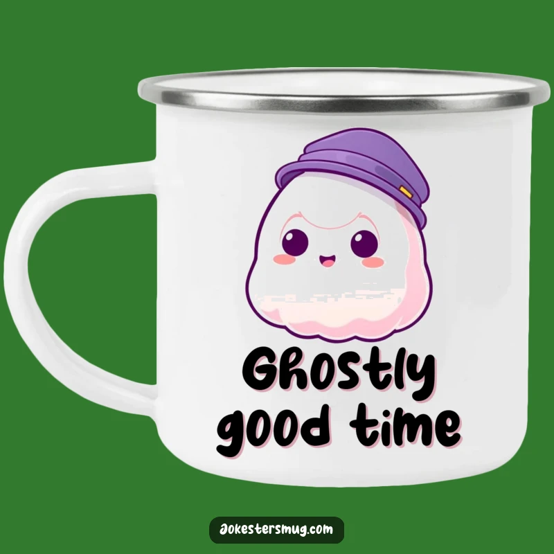 Funny Jelly Blob Hat Camping Mug - Campfire Chuckles Guaranteed