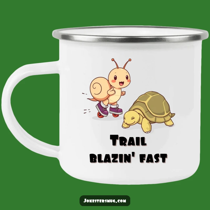 Funny Snail Skater Camping Mug - Fuel Your Adventures with Laughs