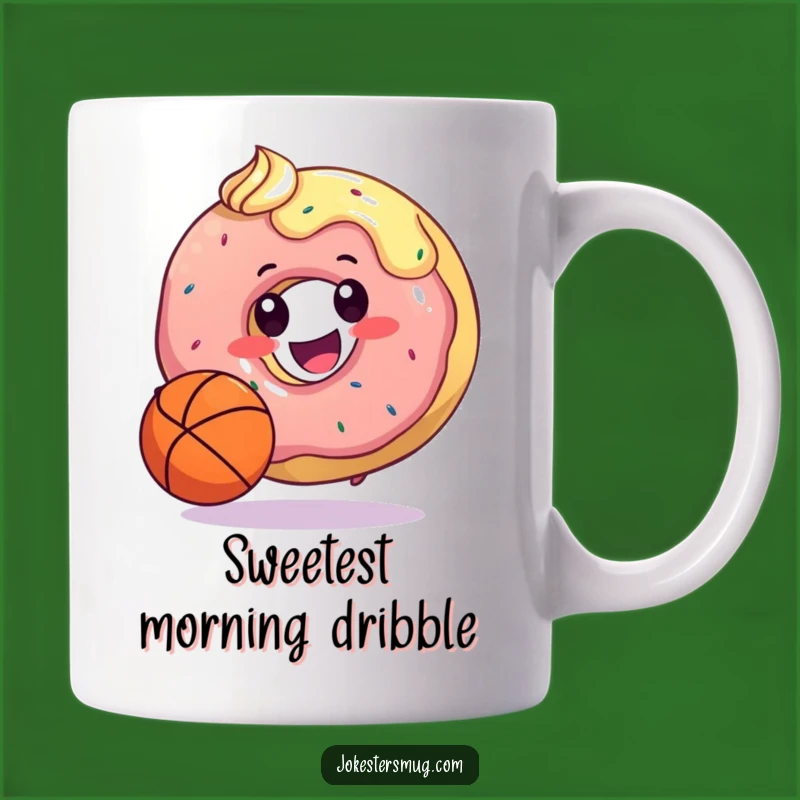 Funny Donut Basketball Mug: Hilarious Sports Gift for Sweet Treat Lovers