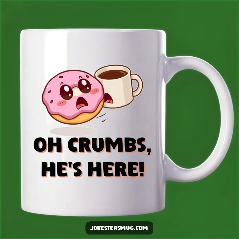 Funny Donut & Mug Chase Mug: A Hilarious Breakfast Battle