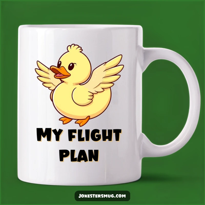 Funny Flying Duck Mug: Hilarious Gift for Those Who Dream Big (and Fall)