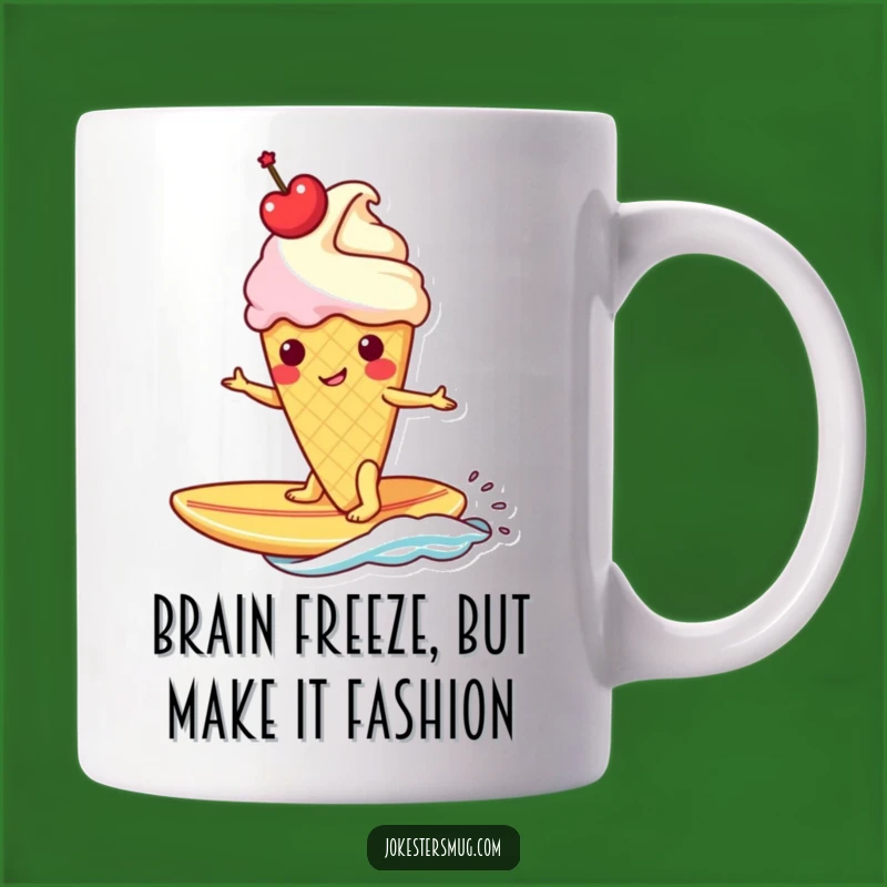 Funny Ice Cream Banana Surfboard Mug: A Hilarious Tropical Treat Gift