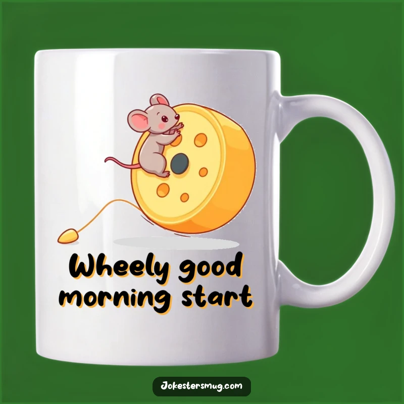 Funny Mouse Cheese Mug: Epic Tiny Rider Humor, Perfect Adventure Funny Gift