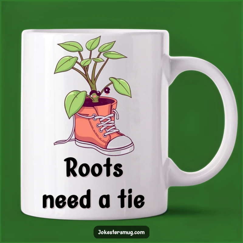 Funny Plant Shoelace Mug: A Hilarious Gift for Green Thumbs