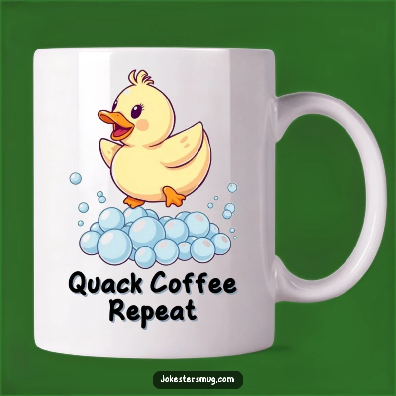 Funny Rubber Ducky Bubble Leap Mug: Hilarious Bath Time Joy Gift