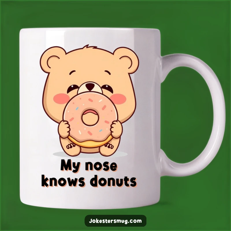 Funny Bewildered Bear Mug: A Hilarious Donut Surprise Gift for Anyone