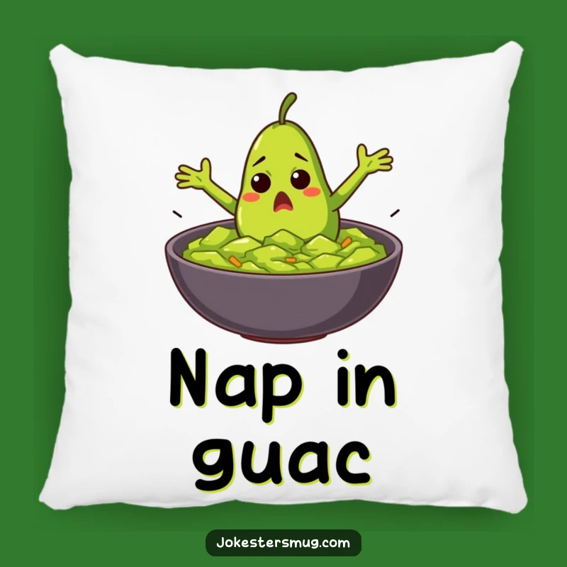Funny Avocado Guacamole Pillow: Cozy Dive Buddy, Gift Fun!
