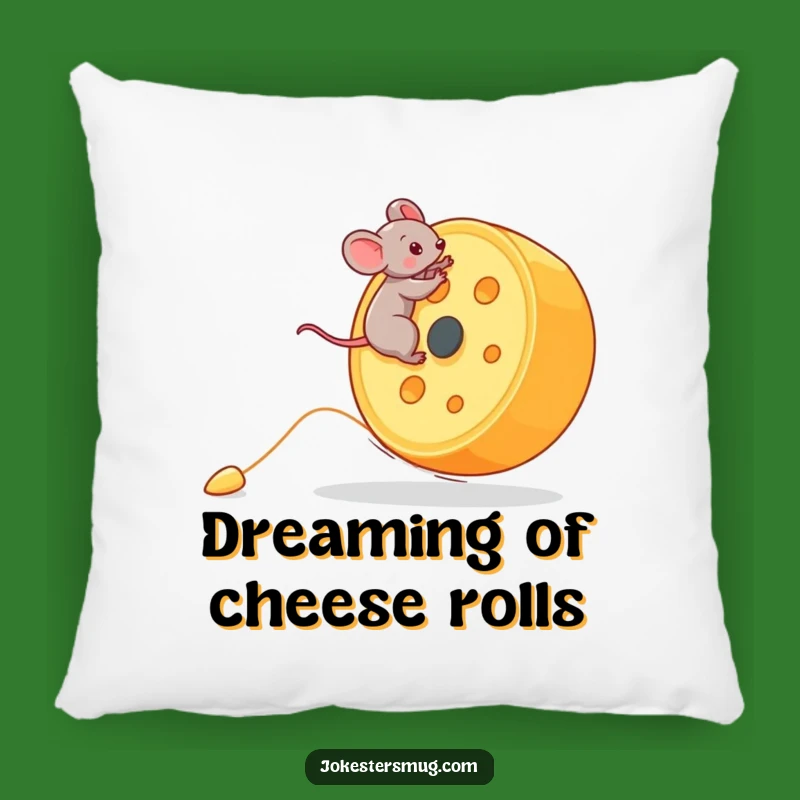 Funny Mouse Pillow: Cozy Cheese Adventure, Comfort and Funny Gift