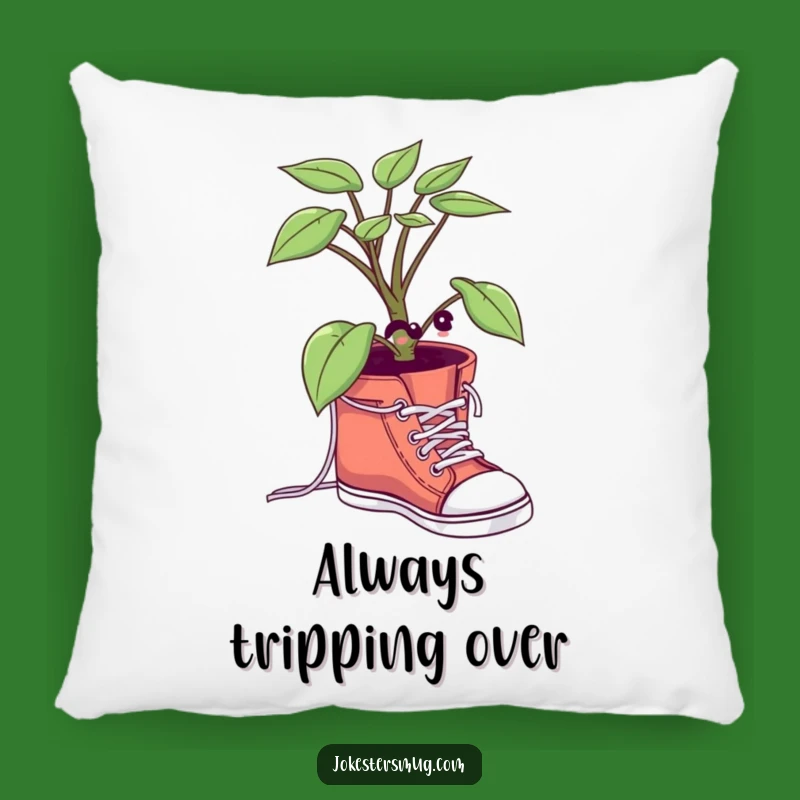 Funny Plant Shoelace Pillow: Cozy Comfort with Comical Botanical Design