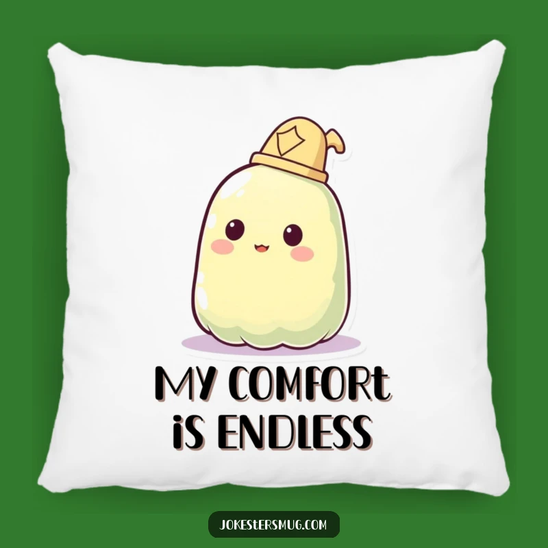 Funny Jelly Hat Fail Pillow: Comfy & Hilarious Home Decor Accent