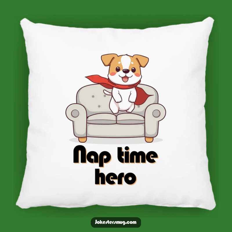 Funny Flying Dog Pillow: Cozy Cushion for Superhero Pet Fans
