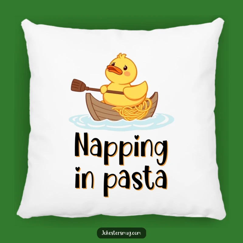Cozy Funny Rubber Duck Spaghetti Boat Pillow: Soft Quacky Comfort, Perfect Funny Gift
