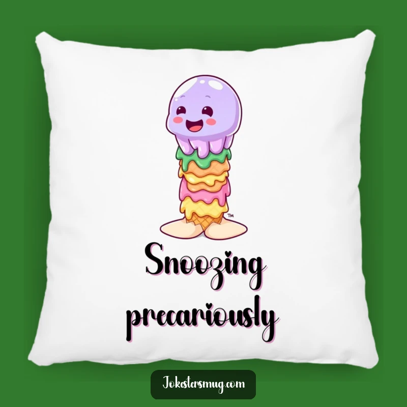 Cozy Funny Wobbly Jelly Ice Cream Pillow: Soft Dessert Comfort, Perfect Funny Gift