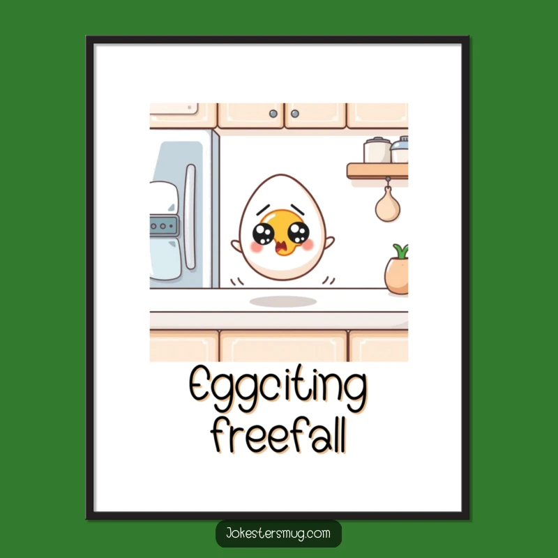 Funny Egg Digital Print: Escape Art, Instant Laugh Funny Gift