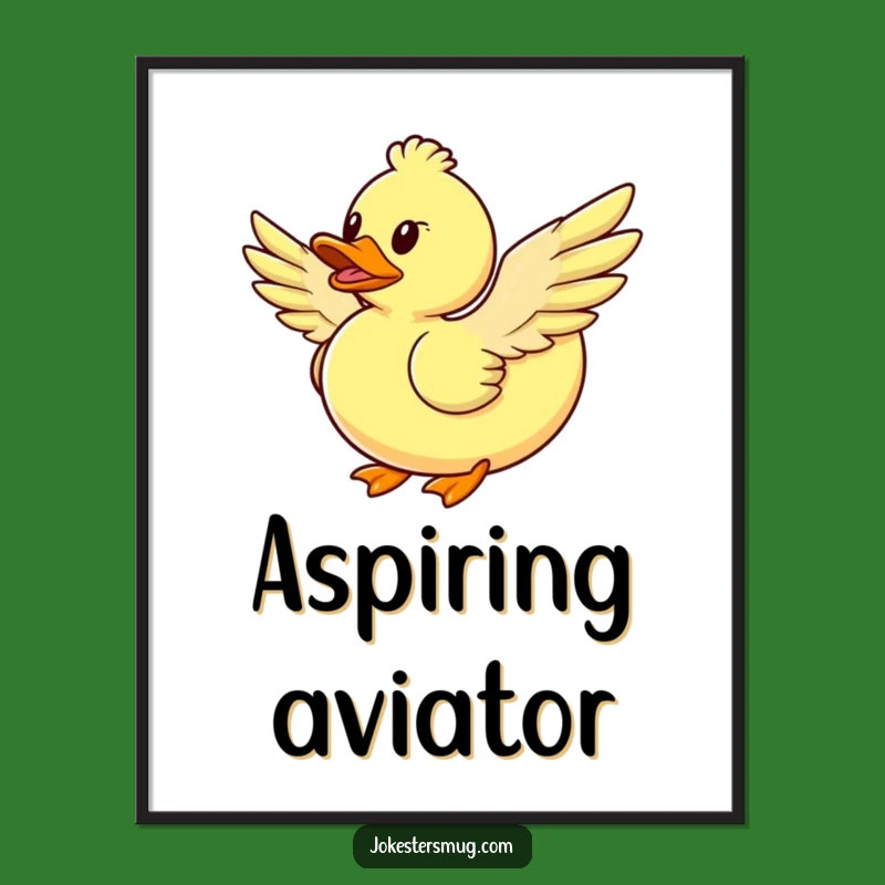 Funny Flying Duck Digital Print: Instant Hilarious Art for Wall Decor