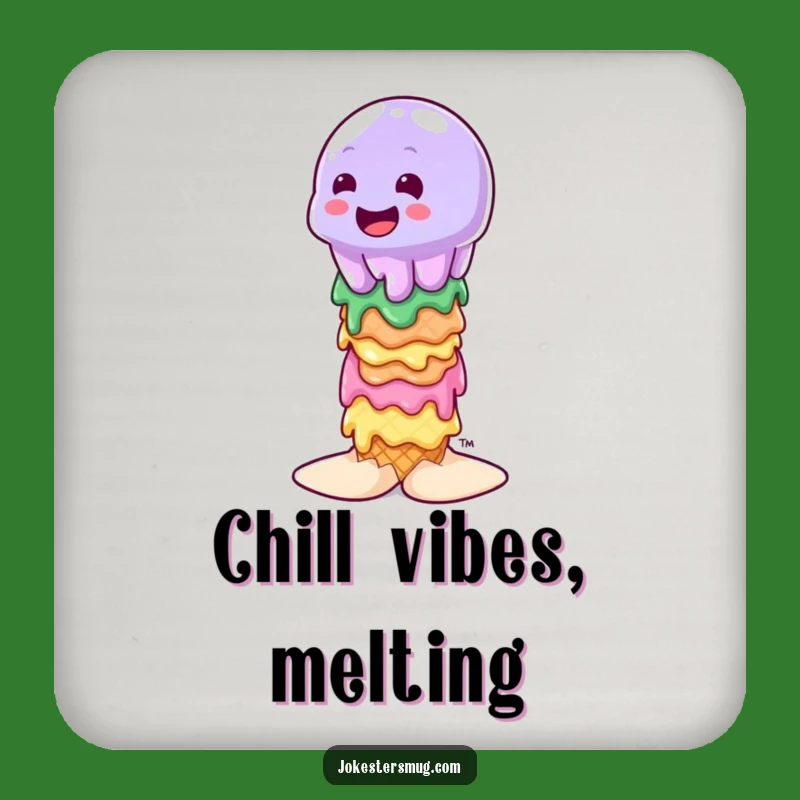 Funny Wobbly Jelly Ice Cream Coaster: Protect with Sweetness, Hilarious Funny Gift