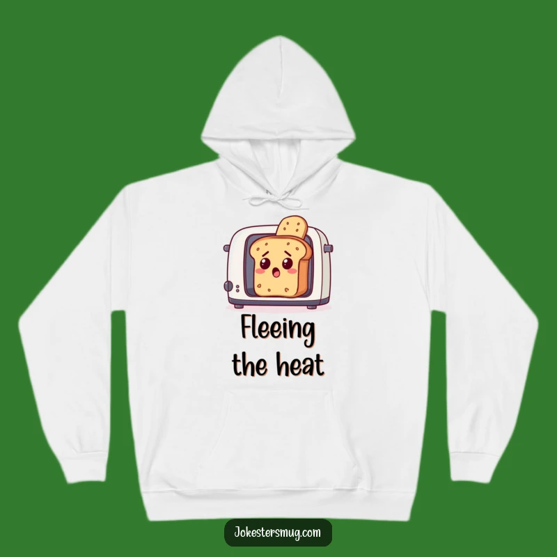 Funny Toaster Escape Bread Hoodie: Cozy Up with Breakfast Banter