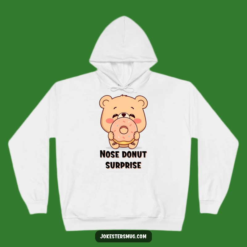 Funny Bewildered Bear Hoodie: Cozy Comfort with a Deliciously Humorous Design