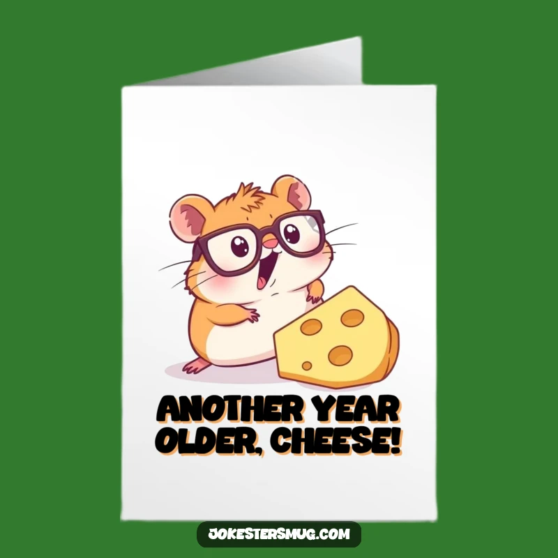 Funny Hamster Birthday Card Free Printable: Cheesy Surprise Downloadable Gift
