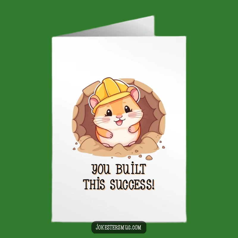 Free Printable Congrats Card: Hamster Builder - Hilarious DIY Downloadable