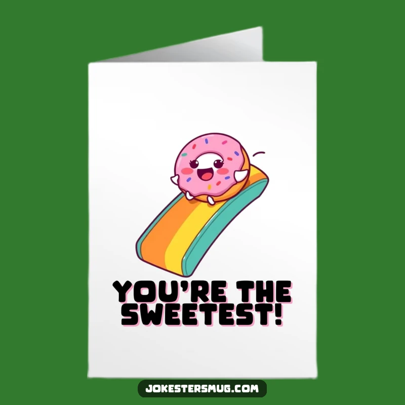 Free Printable Donut Congrats Card: Rainbow Slide Fun for a Downloadable Gift