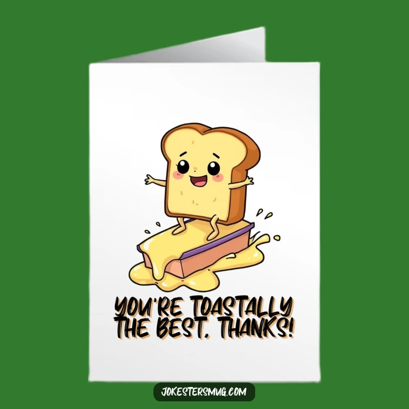 Free Printable Thank You Card: Surfing Toast for a Hilariously Appreciative Message