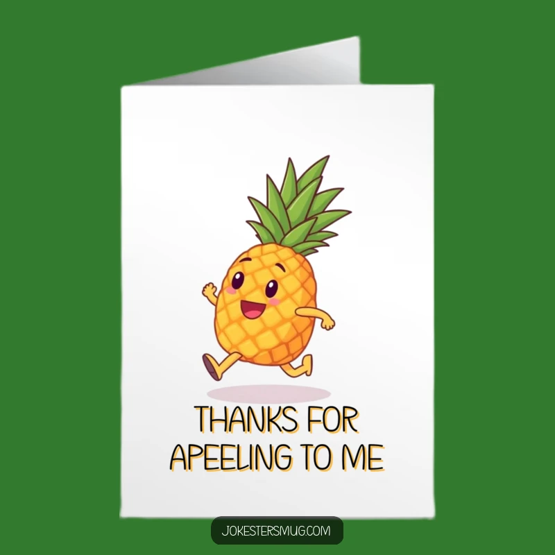 Free Printable Thank You Card: Marathon Pineapple's Journey Funny Downloadable Appreciation Gift