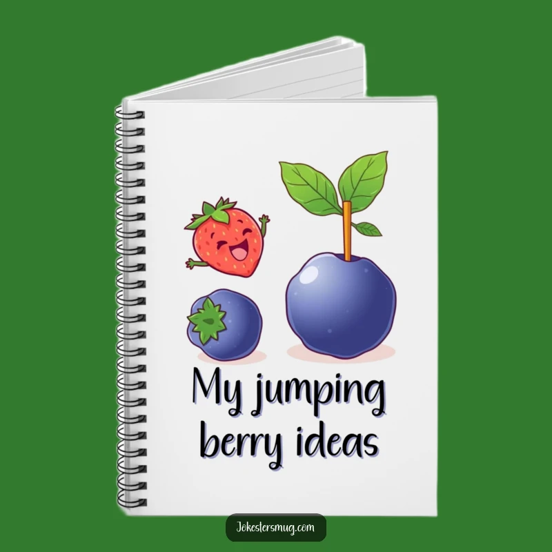 Funny Strawberry Vault Notebook: Jot Down Your Goals With A Leap - Cool Funny Gift!