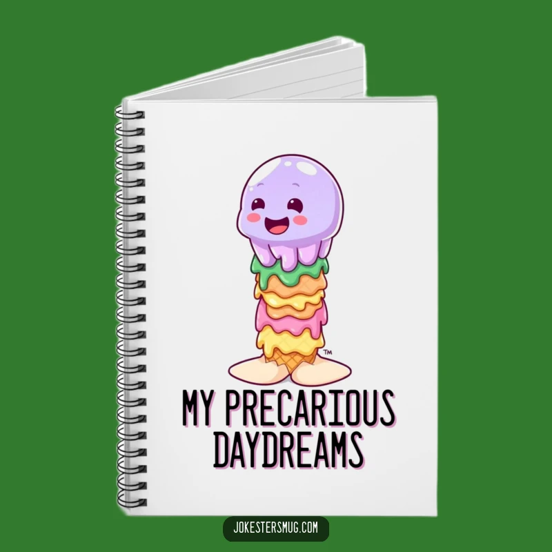 Funny Wobbly Jelly Ice Cream Notebook: Sweet Thoughts, Jot Down Wobbles, Ideal Funny Gift