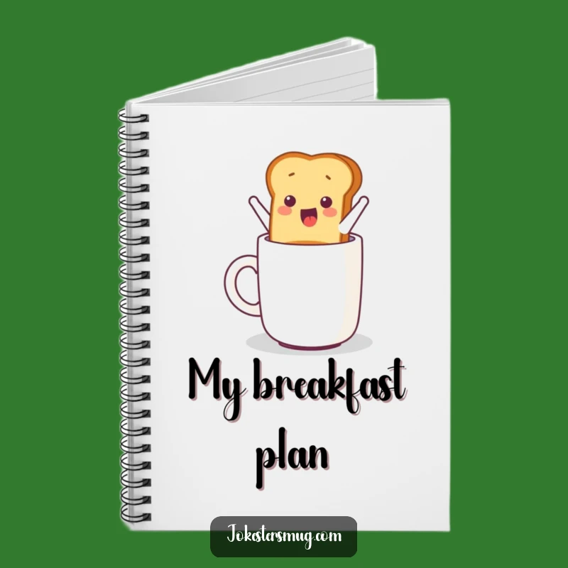 Funny Toast Notebook: Jot Down Breakfast Ideas, Humorous Journal for Foodies