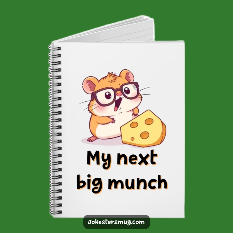 Funny Hamster Cheese Notebook: Comical Rodent Journal, Great Funny Gift