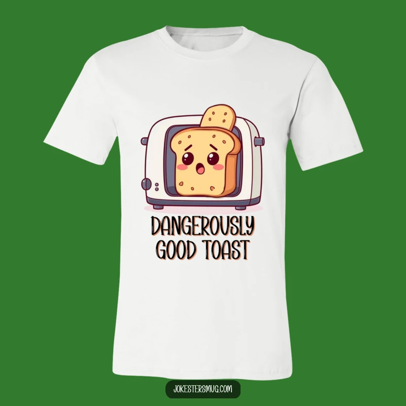 Funny Toaster Escape Bread T-Shirt: Wear Your Morning Struggles Hilariously