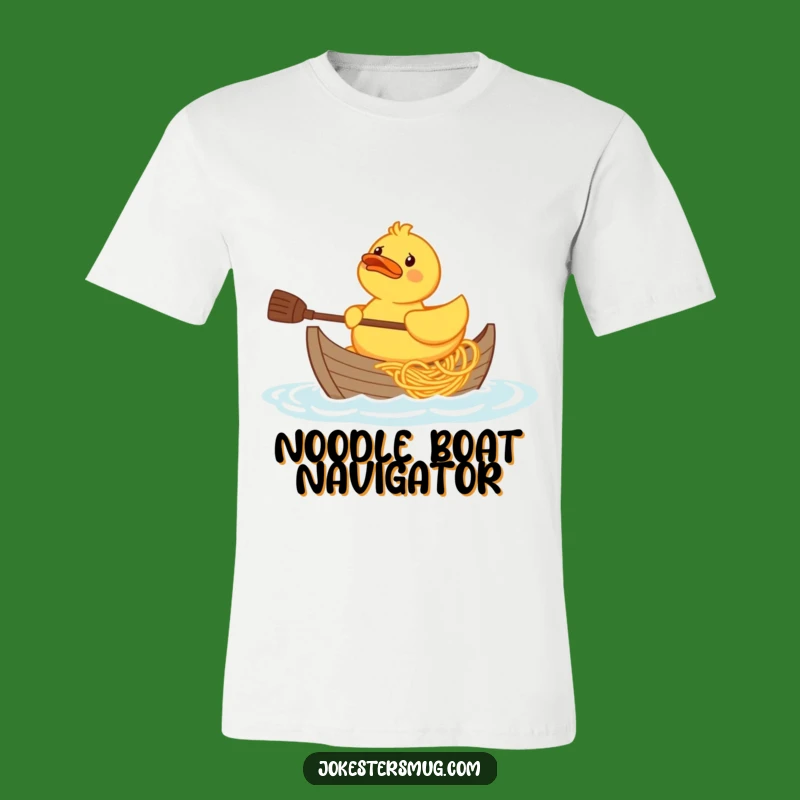 Funny Rubber Duck Spaghetti Boat T-Shirt: Quacky Confusion, Hilarious Funny Gift
