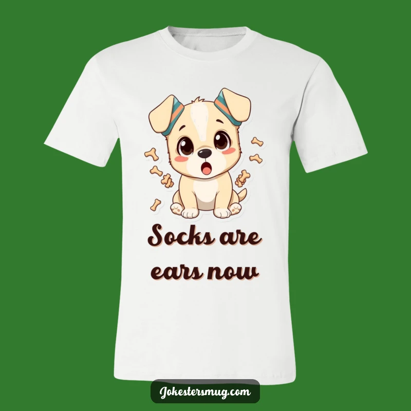 Funny Surprised Puppy T-Shirt: Hilarious Dog Design for a Good Laugh