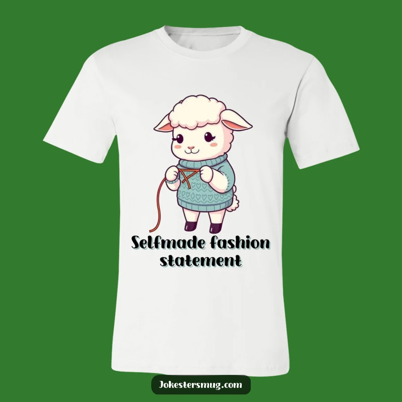 Funny Sheep T-Shirt: Hilarious Wool Knitting Design Makes a Great Gift