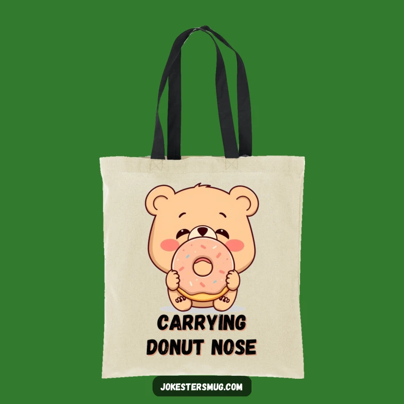 Funny Bewildered Bear Tote Bag: Carry Your Essentials with Humor