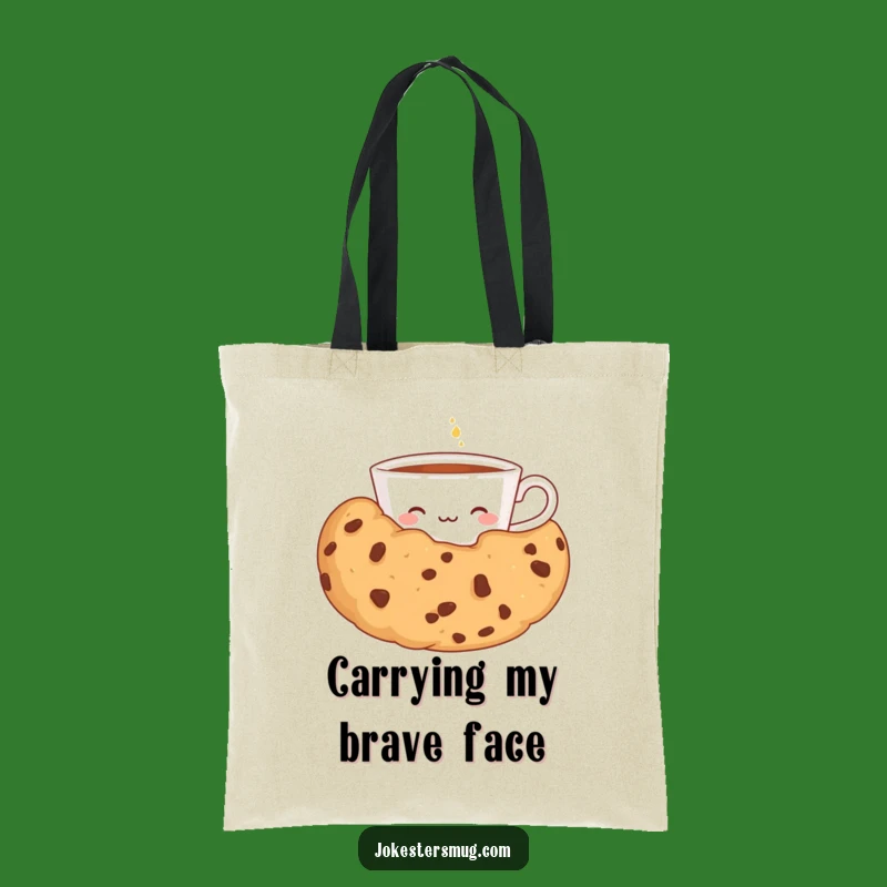 Funny Shy Teacup Tote Bag: Hilarious Accessory for Sweet Treat Enthusiasts