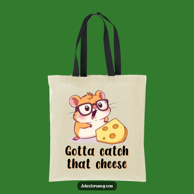Funny Hamster Cheese Tote Bag: Spacious & Surprising Rodent, Ideal Funny Gift