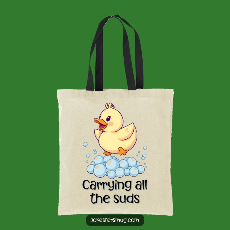 Funny Rubber Ducky Bubble Tote Bag: Hilarious Carry-All for Fun